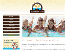 Tablet Screenshot of edgewoodclub.com